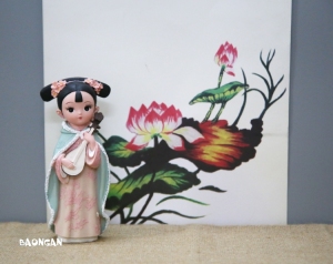 Tượng trang trí cô gái Trung Hoa nhỏ